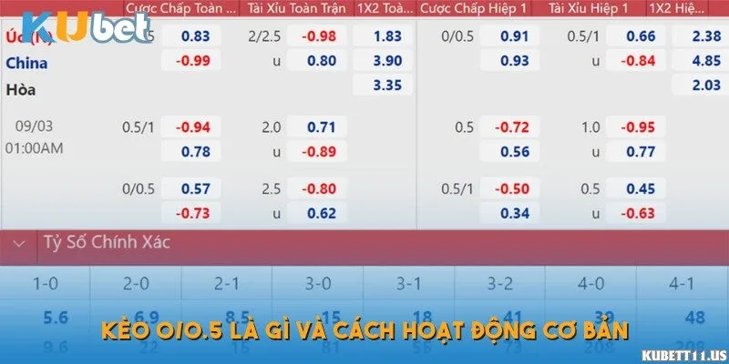 Kèo 0/0.5 là gì?