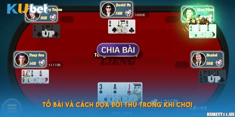 Tố bài và cách dọa đối thủ trong khi chơi